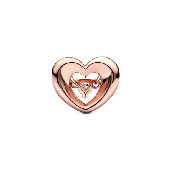 Pandora Moments 14K Rose Gold Plated Cz Charm - Picture 2 of 4